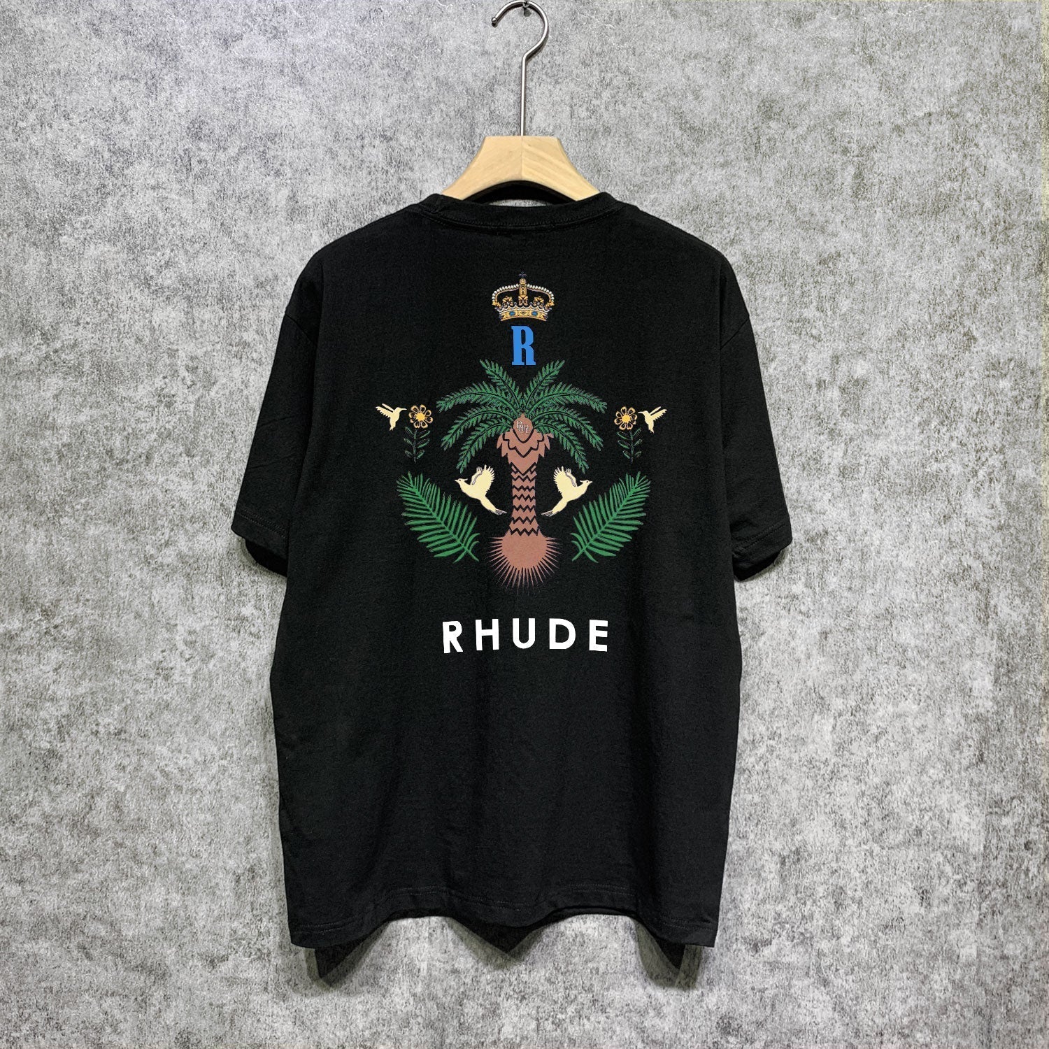 Rhude T-shirts Printed Trendy Pure Cotton