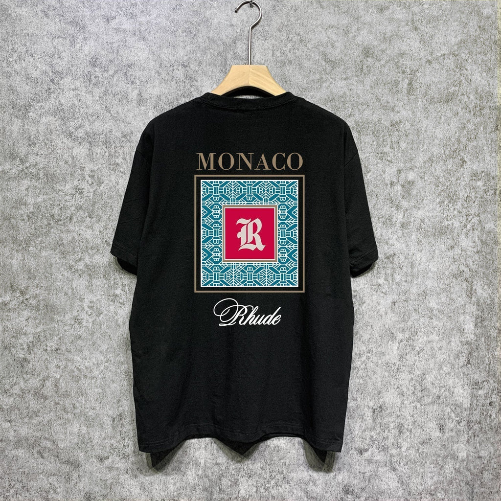 Rhude T-shirts Printed Trendy Pure Cotton