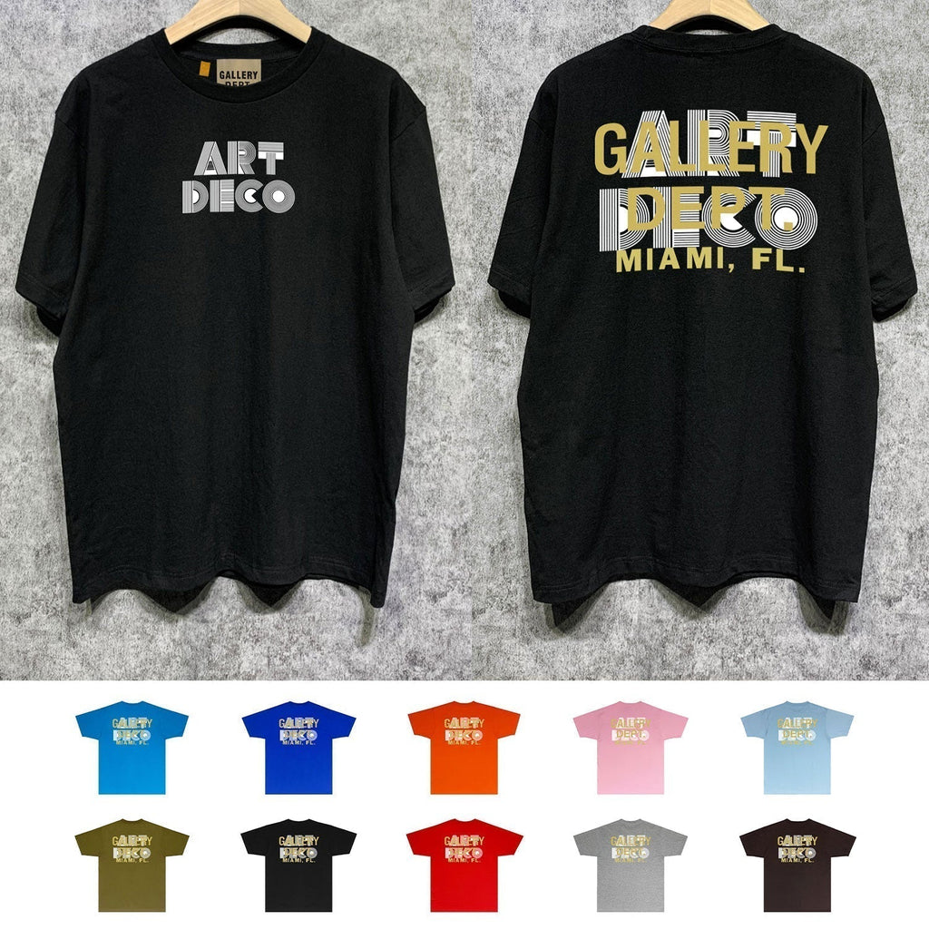 Gallery Dept T Shirt Retro Printed Loose Short-Sleeved Shirt (part2)