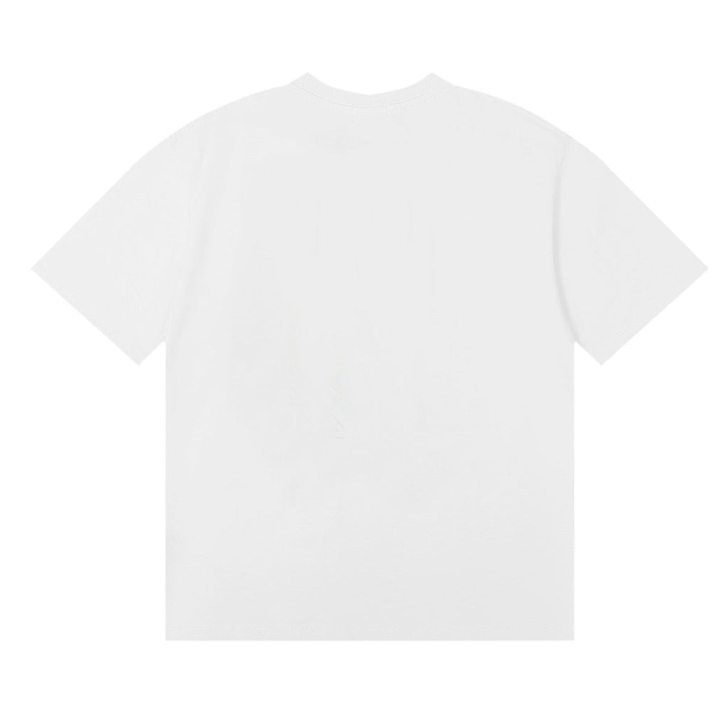 Rhude T-shirts Sturgeon Caviar Printed Cotton Short Sleeves Men and Women