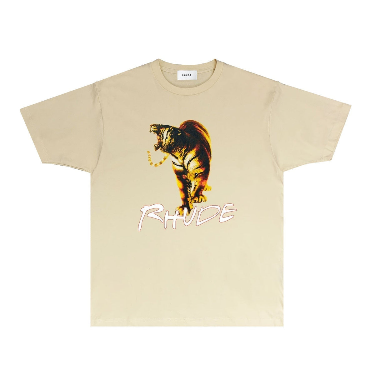 Rhude T-shirts Printed Trendy Pure Cotton