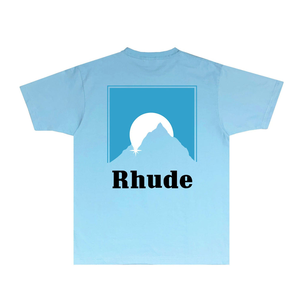 Rhude T-shirts Printed Trendy Pure Cotton